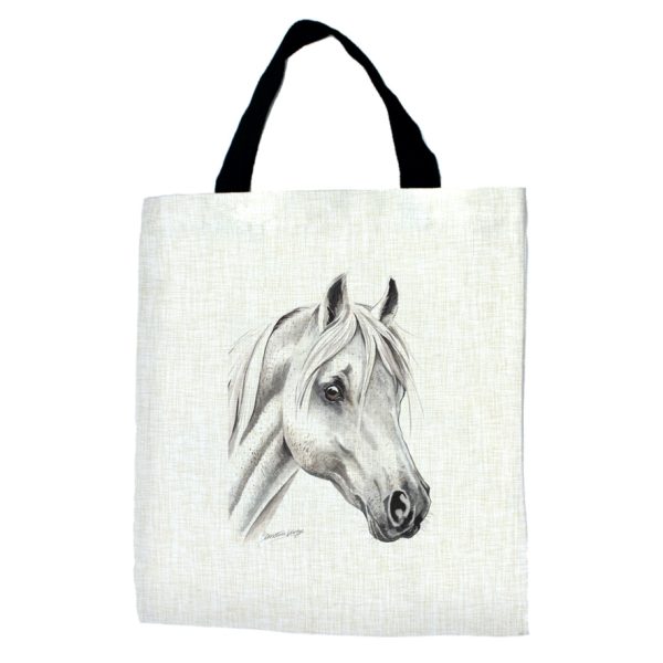 White Horse Tote Bag