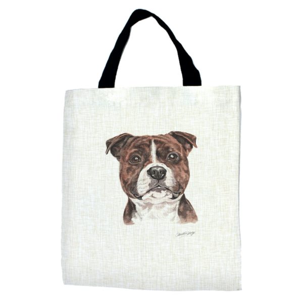 Staffordshire Bull Terrier Dog Tote Bag