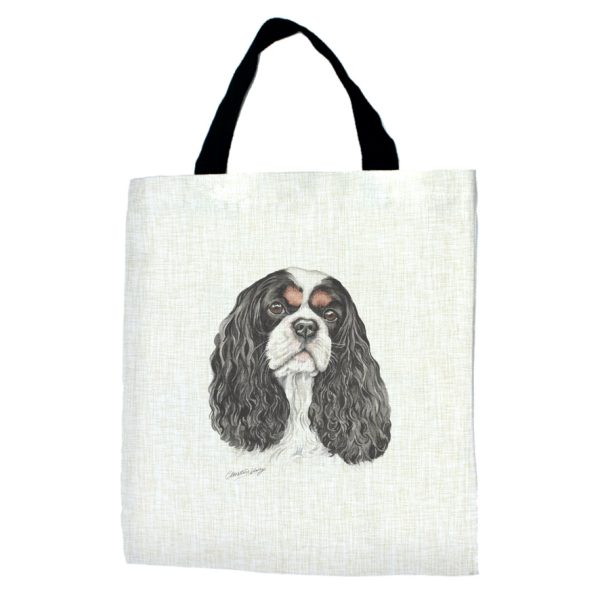 Cavalier King Charles Spaniel Dog Tote Bag