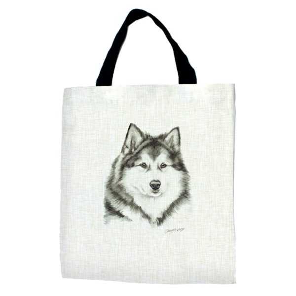 Alaskan Malamute Dog Tote Bag