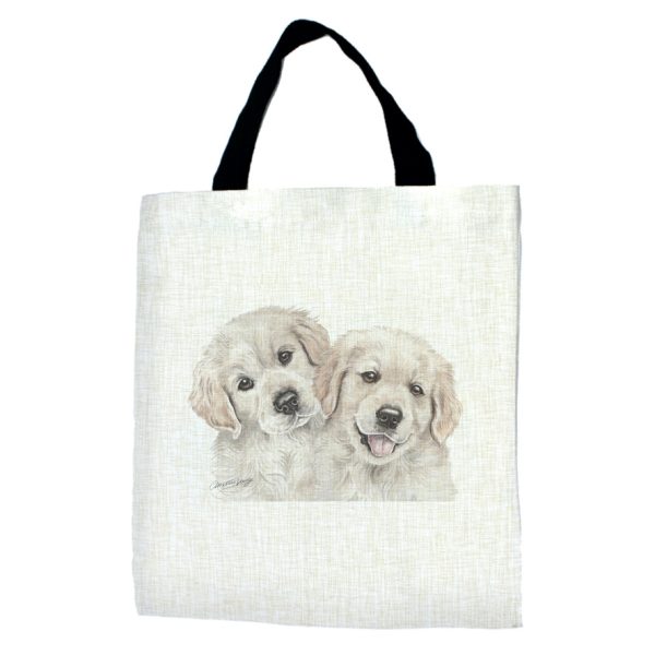 Golden Retriever Puppies Tote Bag