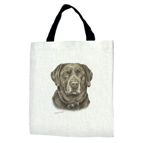 Chocolate Labrador Dog Tote bag