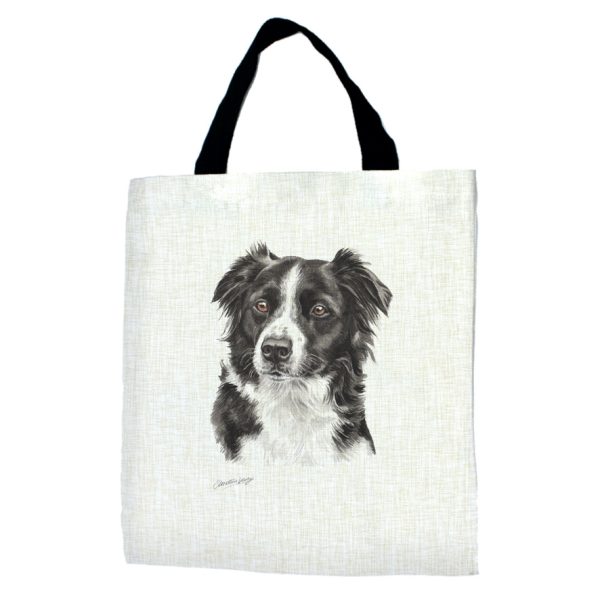 Border Collie Dog Tote Bag