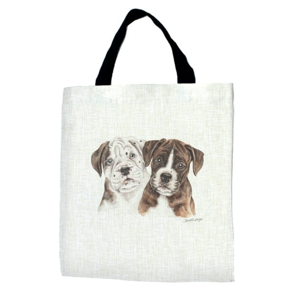 Boxer Puppies Tote Bag