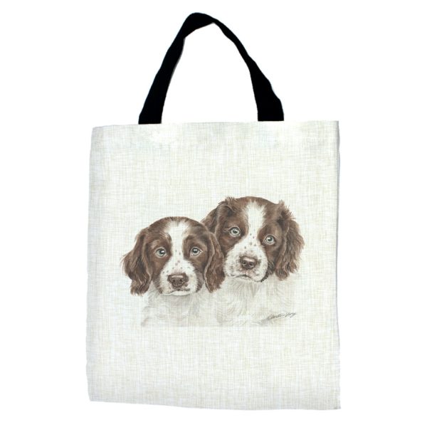 Springer Spaniel Puppies tote Bag