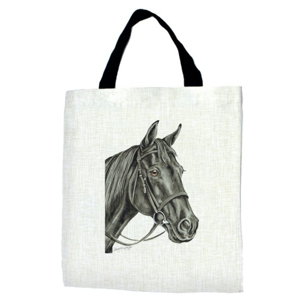 Black Horse Tote Bag