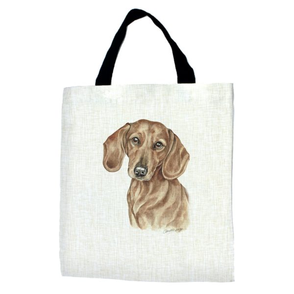 Red Dachshund Dog Breed Tote Bag