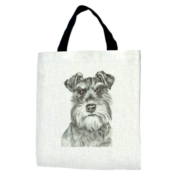 Schnauzer Dog Breed Tote Bag