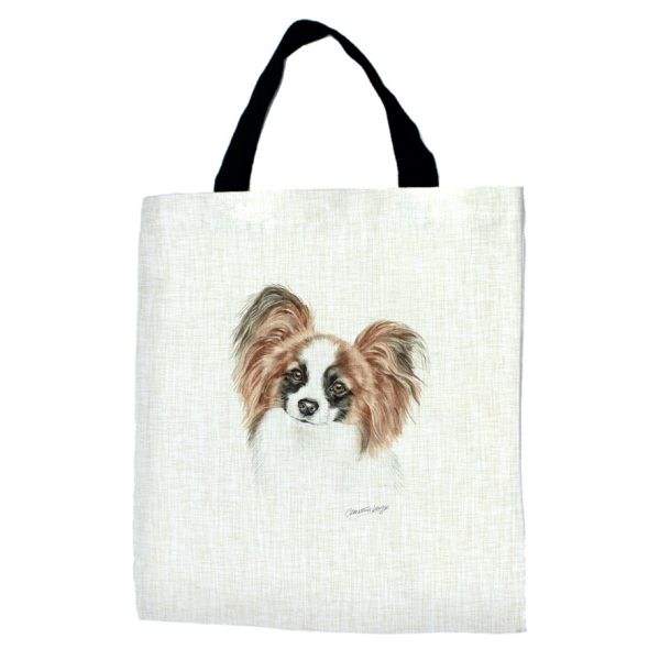 Papillon Dog Tote Bag