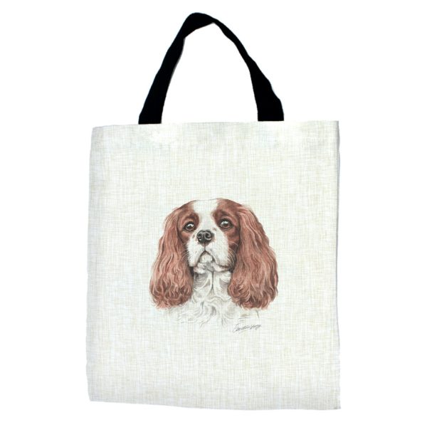 Cavalier King Charles Spaniel Dog Tote Bag