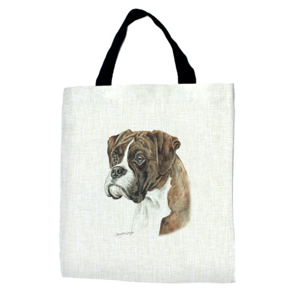 Brindle Boxer Dog Breed Tote Bag