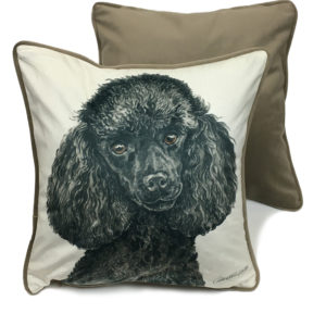 German Wire-Haired Pointer Luxury Dog Cushion / Pillow by Christine Varley  WaggyDogz (CUS-UK127) - WaggyDogz