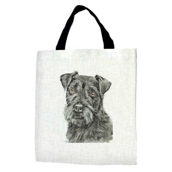 Patterdale Terrier Dog Tote Bag