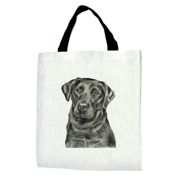 Black Labrador Dog Tote Bag