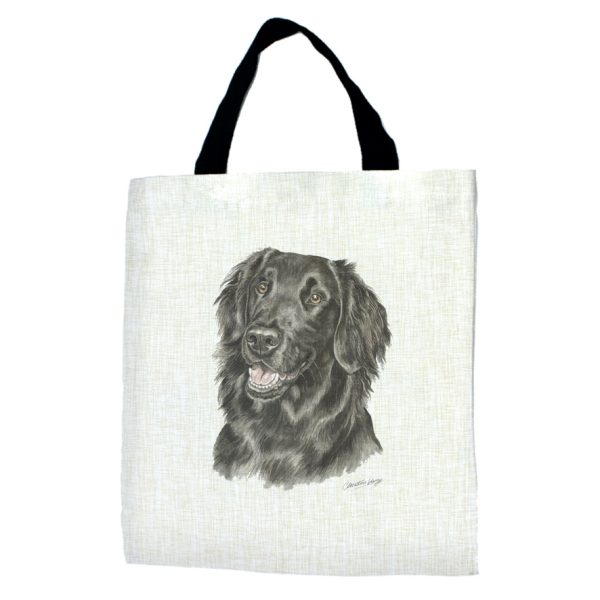 Flat-Coat Retriever Dog Tote Bag